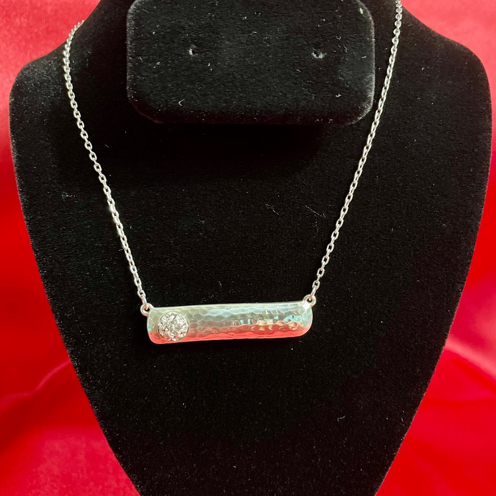 Brighton rhinestone bar necklace